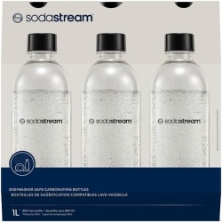Set de 3 sticle de sifon Sodastream, 3 x 1 l, Negru - Img 2