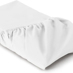 Set lenjerie de pat dublu Bassetti, 100% bumbac, cearșaf de pat 180x280 cm, cearșaf cu elastic și fețe de pernă, Alb - Img 2