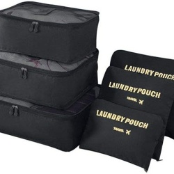 Set organizatoare bagaj și troler Vicloon, genți de călătorie tip packing cubes și saci de compresie pentru haine, cosmetice și accesorii