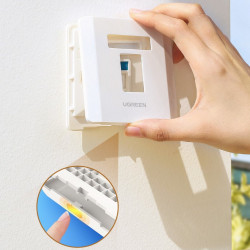 Socket perete dual Ugreen internet LAN telephone RJ45 / RJ11 white (80182 NW144) - Img 4