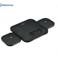Speakerphone omnidirectional cu 2 microfoane de extensie EC-POD7, captare voce 10m, 10 ore de conversație