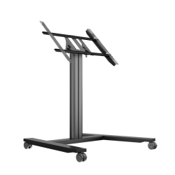 Stand TV podea mobil Multibrackets MB-6252, incl. 0-90º, tip masa, inaltime 110 cm, diagonale 32"-55", max. 80kg - Img 3