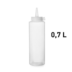 Sticla dispenser, Hendi, polietilena, transparent, 700ml, set 3 buc - Img 4