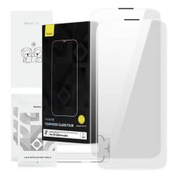Sticla securizata Baseus Corning pentru iPhone 13/13 Pro/14 cu filtru de praf incorporat