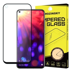 Sticla securizata Wozinsky Full Glue Protectie de ecran super rezistenta Acoperire completa cu carcasa prietenoasa Huawei Honor 20 Pro / Honor 20 Protector de ecran negru Film sticla securizata