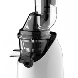 Storcator de fructe cu melc Heinner HSJ-200WH, 200 W, 75 Rpm, Tub larg 80 mm, Recipiente fara BPA, Functie reverse, Alb/Negru