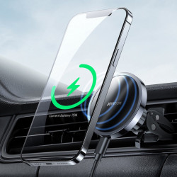 Suport auto cu incarcare wireless, compatibil Apple MagSafe , Joyroom black (JR-ZS240) - Img 2