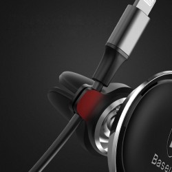 Suport auto magnetic rotatie 360 grade cu suport 2 cabluri si 2 placute cu adeziv pentru telefon incluse , Baseus , negru - Img 5
