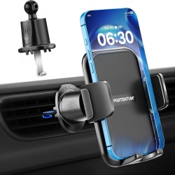 Suport Auto pentru Telefon cu Montare pe Grila de Ventilație – Versiunea Nouă 2026, Sistem de Blocare Triplu cu Cârlig Metalic, Rotație 360°, Compatibil cu Telefoane 4 – 7.5 Inch