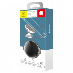 Suport Auto Premium cu banda autoadeziva , Baseus Small Ears , Magnetic , Negru - Img 8