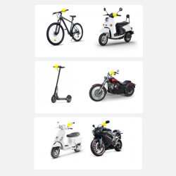 Suport electric smartphone pentru bicicleta Baseus cu panou solar integrat 150 mAh negru (SUZG010001) - Img 2