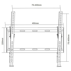 SUPORT UNIVERSAL LED TV 26 inch-55 inch CU INCLINARE - Img 5