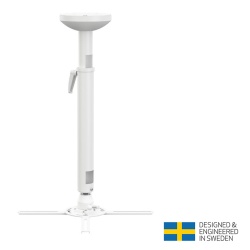 Suport videoproiector tavan Multibrackets MB-5228, reglabil 620-800mm, max.30kg, alb