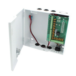 Sursa Alimentare 12V STD-XWU250-12-18, 12V 20A, 18 iesiri, backup (optional), metal