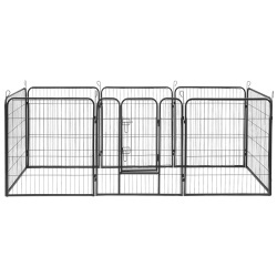 TARC MODULAR PENTRU CAINI 8 PANOURI 80X100 CM REBEL ANI - Img 5