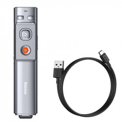 Telecomanda multifunctionala Baseus Orange Dot pentru prezentare, cu indicator laser. - Img 2
