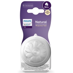 Tetina Philips Avent Natural Response SCY966/02, +6 luni, tetina care functioneaza ca sanul mamei, tetina fara scurgeri, debit 6, pentru lichide cu densitate crescuta, fara BPA, 2 bucati - Img 4