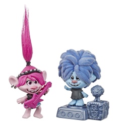 TROLLS SET 2 FIGURINE ROCK CITY BOBBLE - Img 2