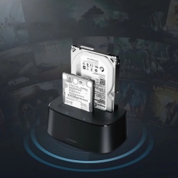 Ugreen CM198 50857 statie de andocare cu USB 3.0 pentru unitati SATA 2.5" 3.5" HHD, sursa de alimentare UE - negru - Img 5