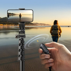 Ugreen LP680 selfie stick cu suport si telecomanda Bluetooth 1,8m - negru - Img 7