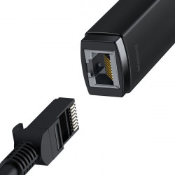 Adaptor de retea extern USB tip C din seria Baseus Lite - RJ-45 1Gbps (1000Mbps) negru (WKQX000301) - Img 6