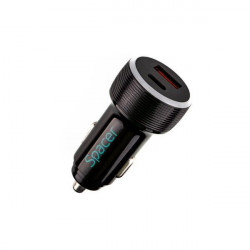 Alim. auto Spacer USB-A&C 17W negru - Img 2