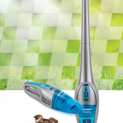 Aspirator vertical Heinner CloudySky HSVC-V21.6GR, sistem de filtrare ciclonic, dubla utilizare: aspirator vertical sau de mana, acumulator Li 22.2V, 110W, 2 viteze, putere aspirare max 8kPa, 0.5L, perie cu lumini LED, albastru/gri - Img 5