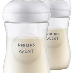Avent Natural Response 2 biberoane 260ml 1 luna +
