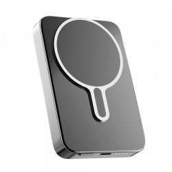 Baterie Externa Wireless 3MK, 10000mAh, 20W, PD + FQI, 1 x QI - 1 x USB-C, Gri, Resigilata