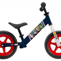 Bicicleta fara pedale pentru copii Pegas, din metal, model Disney Avengers, culoare albastru - Img 2