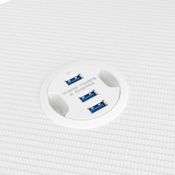 Birou gaming Genesis Holm 320 RGB alb - Img 8