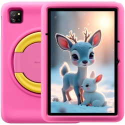 Blackview Tab 60 Pro Kids LTE 10.1-inch HD+ 800x1280 IPS 60Hz 4GB/128GB 5MP Front/8MP Back Cam 7700mAh NO Carger USB Type-C Android 15 SD card slot Rose Pink "BVTAB60PRO_KIDS-PK_EU" (timbru verde 0.9 lei)