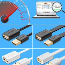 Cablu adaptor Ugreen USB la USB (mama-tata) - 1m negru - Img 8