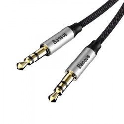 Cablu Audio Baseus Yiven 3.5 mascul M30 1.5M Argintiu+ Negru - Img 4
