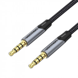 Cablu audio TRRS de 3,5 mm tata la tata 0,5 m Vention BAQHD gri