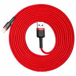 Cablu Baseus Cafule USB la Lightning, 2A - 3m , rosu