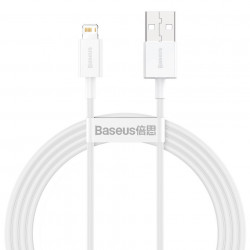 Cablu Baseus Superior Series USB la Lightning 2,4A 1,5m (alb)