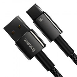 Cablu Baseus Tungsten Gold USB la USB-C, 100 W, 2 m (negru) - Img 7