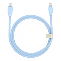 Cablu Baseus, USB tip C - cablu Lightning 20W, 1,2 m lungime Jelly Liquid Silica Gel - albastru