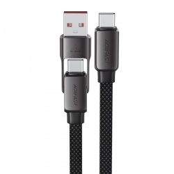 Cablu Date si Incarcare USB-C / USB-A - USB-C Acefast C13-04, 60W, 1.2m, Negru