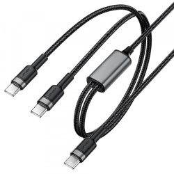 Cablu Date si Incarcare USB-C - USB-C Acefast C22-02, 100W, 1.25m, Negru