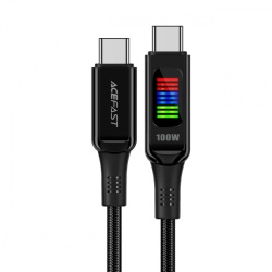 Cablu Date si Incarcare USB-C - USB-C Acefast C7-03, 100W, 1.2m, Negru