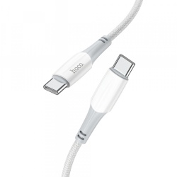 Cablu Date si Incarcare USB-C - USB-C HOCO X70, 60W, 1m, Alb