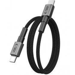 Cablu Date si Incarcare USB-C - USB-C Tech-Protect Ultraboost DNA MagTwist, 100W, 1m, Gri