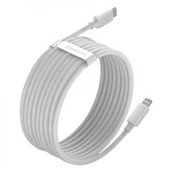 Cablu de date Baseus Simple Wisdom USB-C la Lightning PD 20W (2 buc / set) 1,5 m alb - Img 3