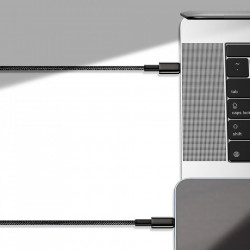 Cablu de incarcare si date Baseus USB Type C - USB Type C Power Delivery Quick Charge 100 W 5 A 1 m black (CATWJ-01) - Img 3