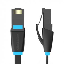 Cablu de retea plat UTP cat.6 Vention IBJBF 1m negru