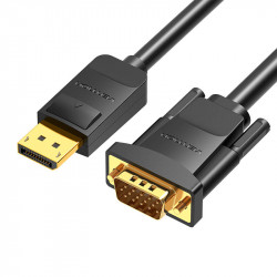 Cablu DisplayPort la VGA 3m Vention HBLBI Negru