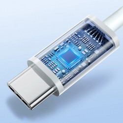 Cablu Joyroom MFi USB tip C - Lightning 27W PD 1.2m alb (S-M430) - Img 3