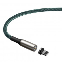 Cablu magnetic Baseus Zinc Lightning USB 2A 1m verde - Img 2